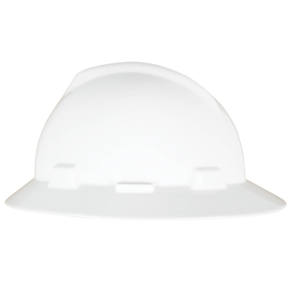 MSA V - Gard® GREEN® Slotted Full Brim Hard Hat - Gorvex.com