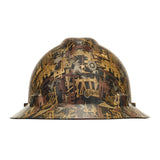 MSA V - Gard® Hydro Dipped Full Brim Hard Hat with Ratchet Suspension - Gorvex.com