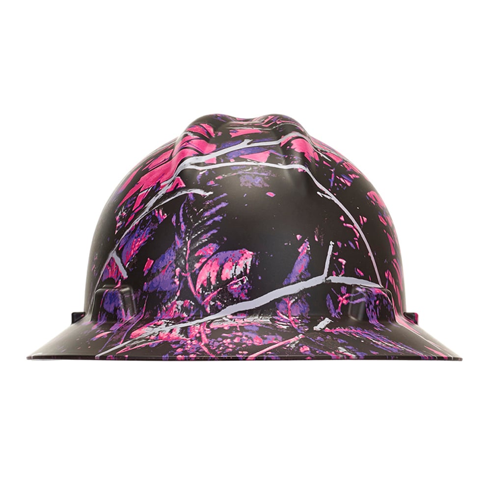 MSA V - Gard® Hydro Dipped Full Brim Hard Hat with Ratchet Suspension - Gorvex.com