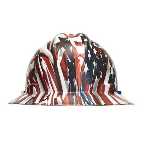 MSA V - Gard® Hydro Dipped Full Brim Hard Hat with Ratchet Suspension - Gorvex.com
