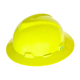 MSA V - Gard® Slotted Full Brim Hard Hat with Gloss Finish - Gorvex.com