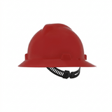 MSA V - Gard® Slotted Full Brim Hard Hat with Gloss Finish - Gorvex.com