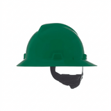 MSA V - Gard® Slotted Full Brim Hard Hat with Gloss Finish - Gorvex.com
