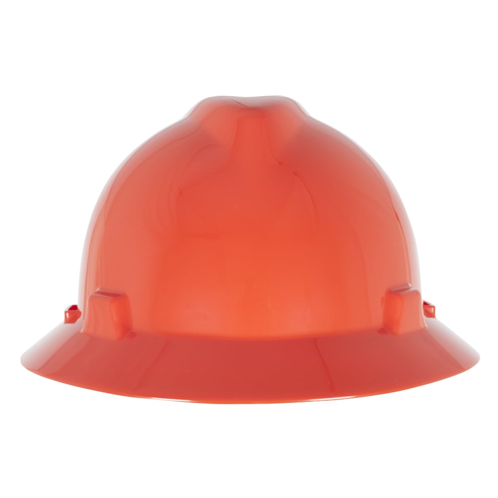 MSA V - Gard® Slotted Full Brim Hard Hat with Gloss Finish - Gorvex.com