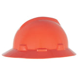 MSA V - Gard® Slotted Full Brim Hard Hat with Gloss Finish - Gorvex.com