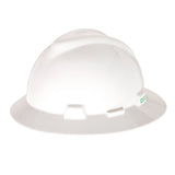 MSA V - Gard® Slotted Full Brim Hard Hat with Gloss Finish - Gorvex.com