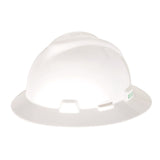 MSA V - Gard® Slotted Full Brim Hard Hat with Gloss Finish - Gorvex.com