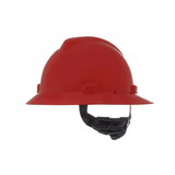 MSA V - Gard® Slotted Full Brim Hard Hat with Gloss Finish - Gorvex.com