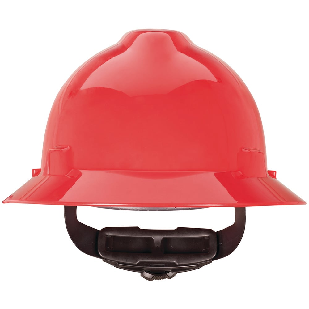 MSA V - Gard® Slotted Full Brim Hard Hat with Gloss Finish - Gorvex.com