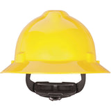 MSA V - Gard® Slotted Full Brim Hard Hat with Gloss Finish - Gorvex.com
