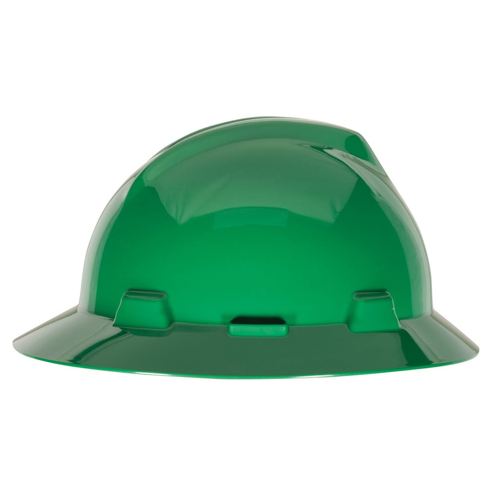 MSA V - Gard® Slotted Full Brim Hard Hat with Gloss Finish - Gorvex.com