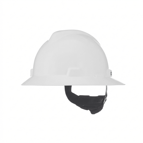 MSA V - Gard® Slotted Full Brim Hard Hat with Gloss Finish - Gorvex.com