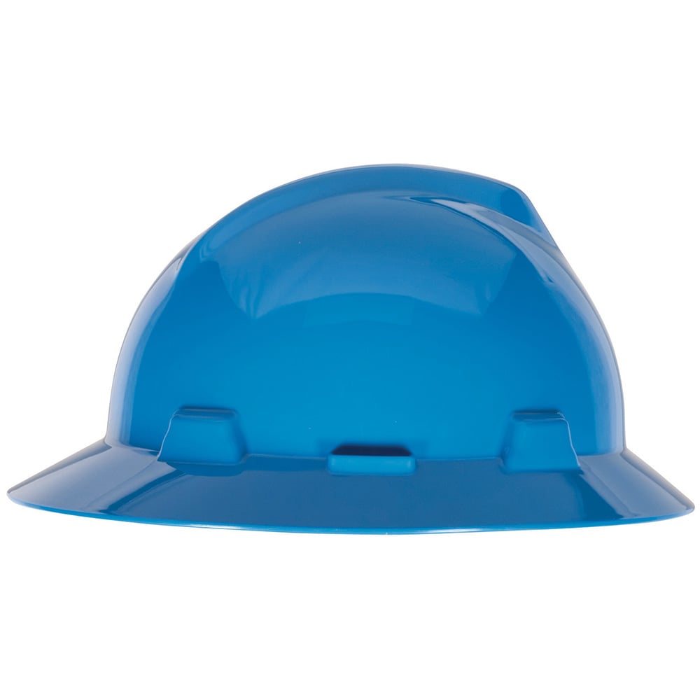 MSA V - Gard® Slotted Full Brim Hard Hat with Gloss Finish - Gorvex.com