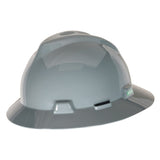 MSA V - Gard® Slotted Full Brim Hard Hat with Gloss Finish - Gorvex.com