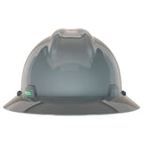 MSA V - Gard® Slotted Full Brim Hard Hat with Gloss Finish - Gorvex.com