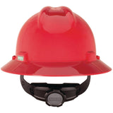 MSA V - Gard® Slotted Full Brim Hard Hat with Gloss Finish - Gorvex.com