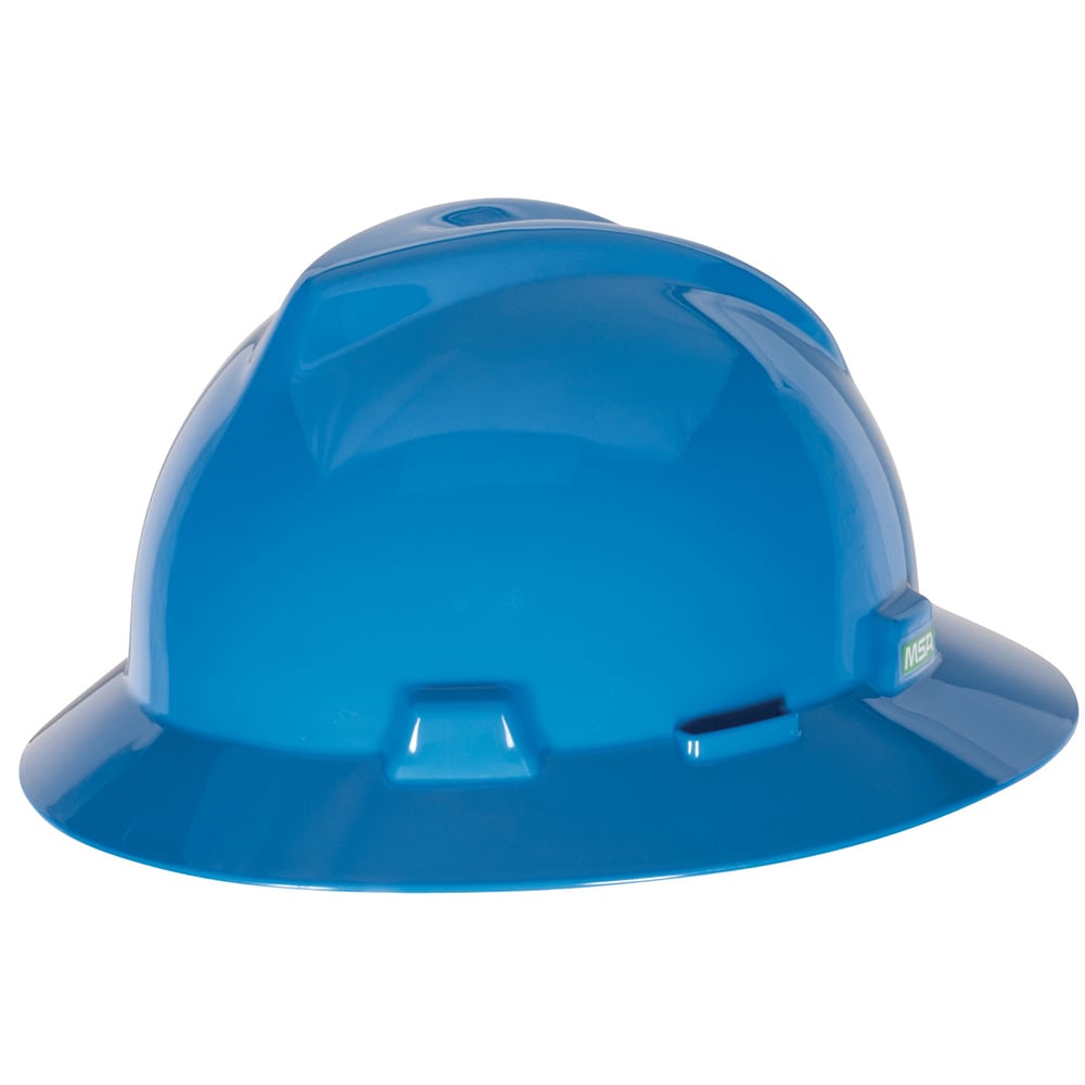 MSA V - Gard® Slotted Full Brim Hard Hat with Gloss Finish - Gorvex.com