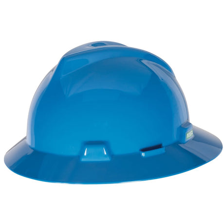 MSA V - Gard® Slotted Full Brim Hard Hat with Gloss Finish - Gorvex.com