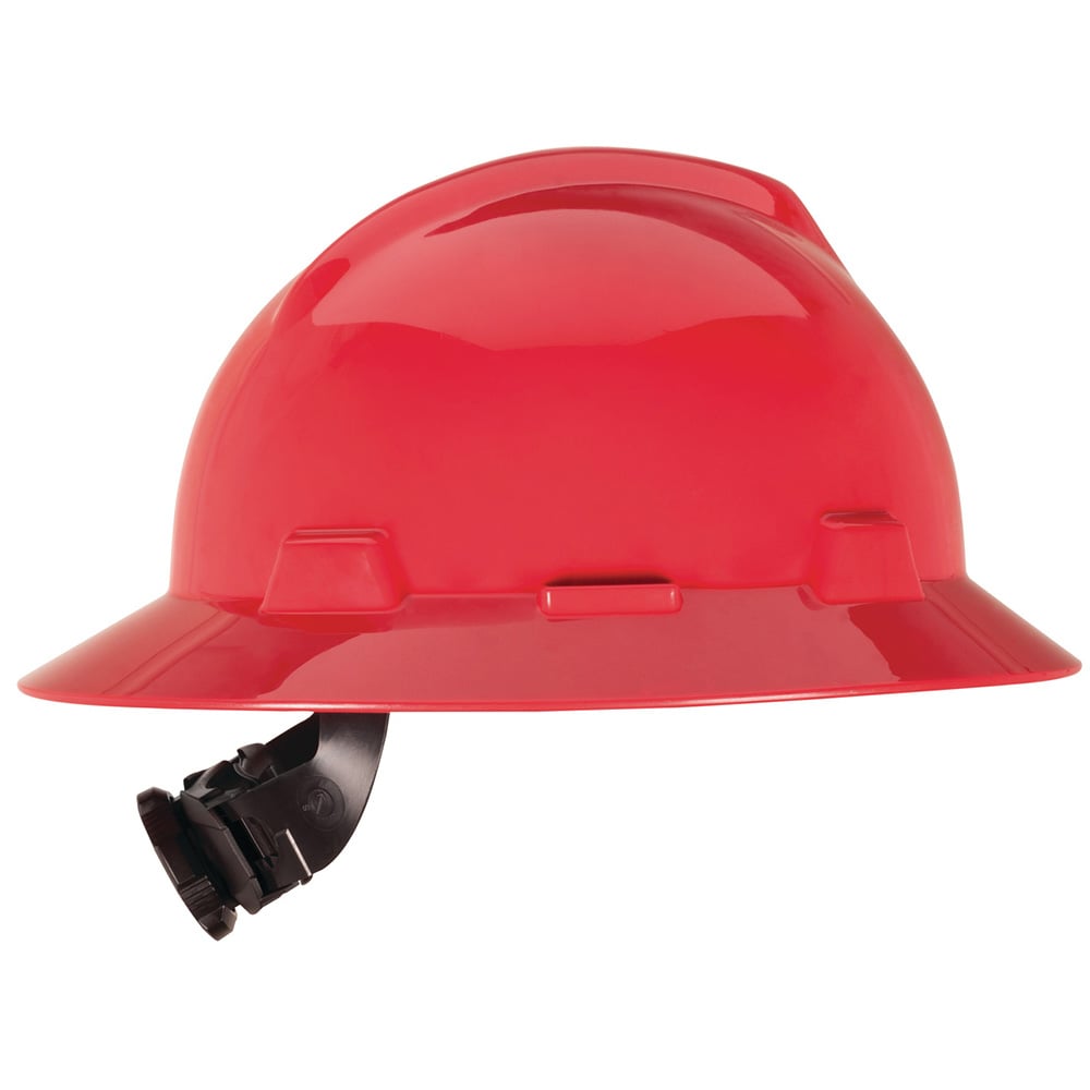 MSA V - Gard® Slotted Full Brim Hard Hat with Gloss Finish - Gorvex.com