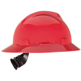 MSA V - Gard® Slotted Full Brim Hard Hat with Gloss Finish - Gorvex.com