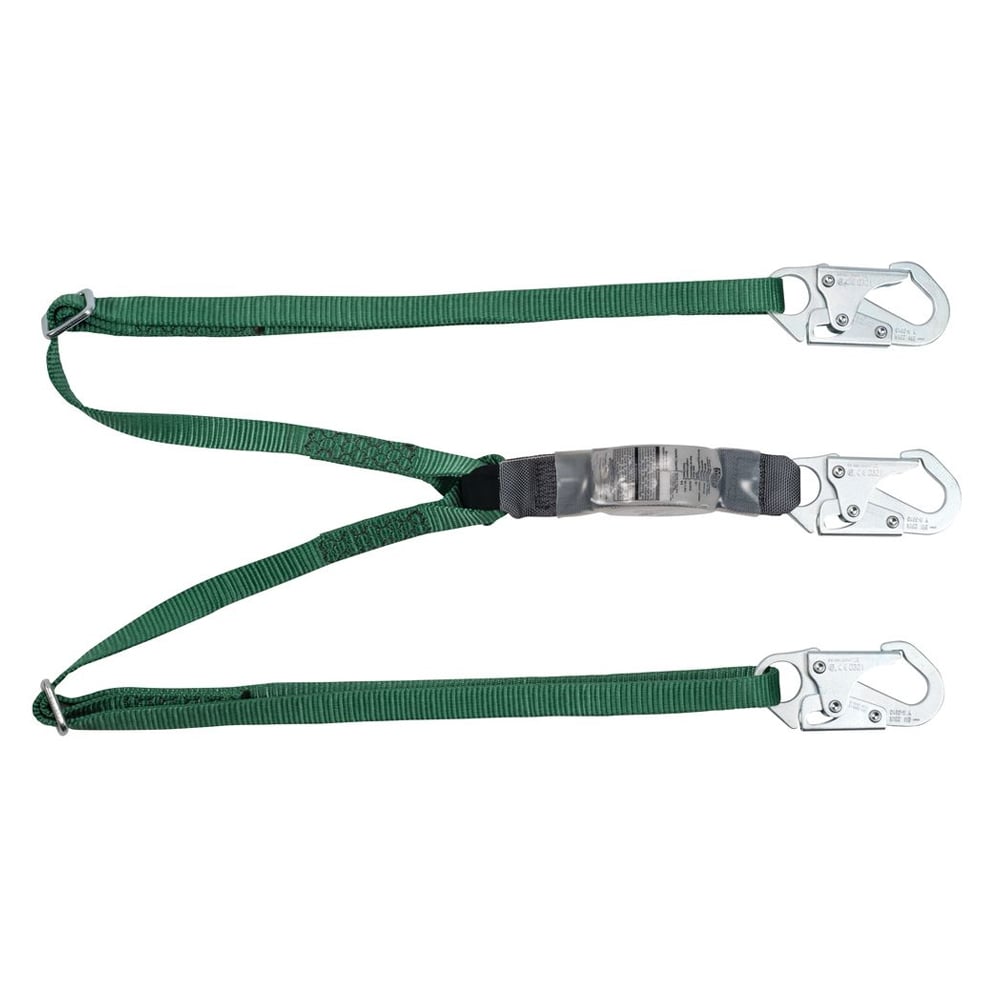 MSA V - SERIES™ 10191756 Standard 6' Twin Adj Shock Absorbing Lanyard - Gorvex.com