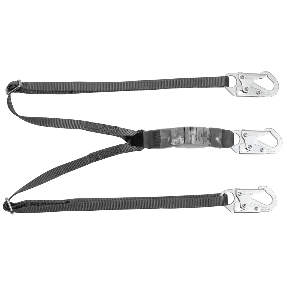 MSA V - SERIES™ 10191756 Standard 6' Twin Adj Shock Absorbing Lanyard - Gorvex.com