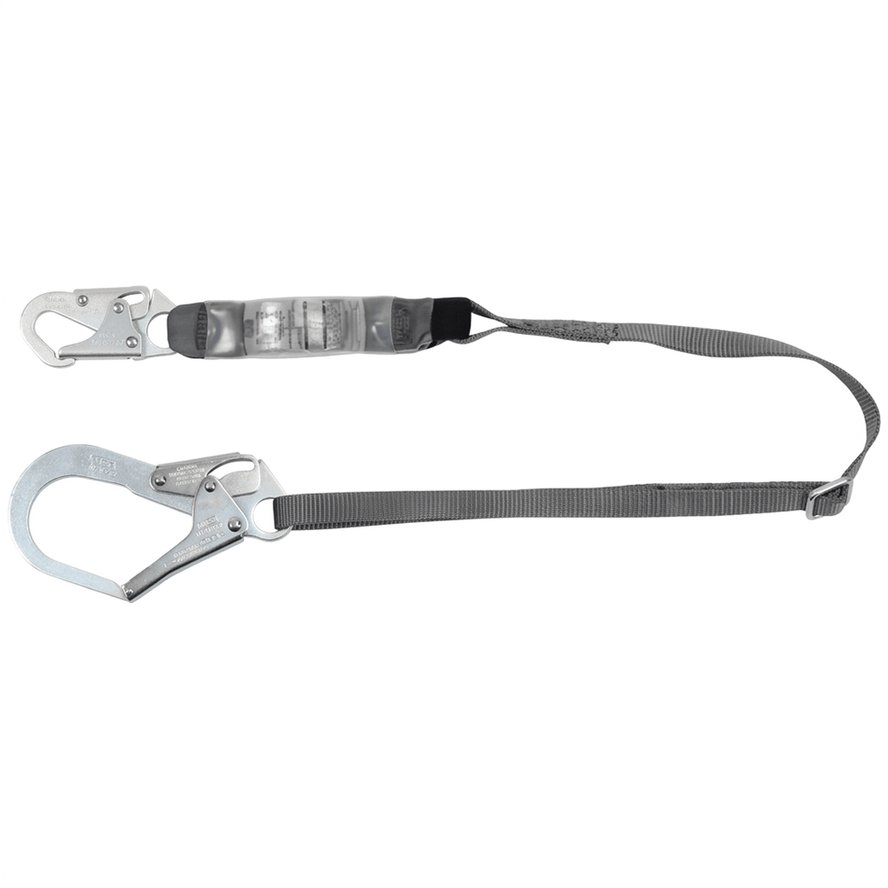 MSA V - SERIES™ 10191757 Standard 6' Single Adj Shock Absorbing Lanyard - Gorvex.com