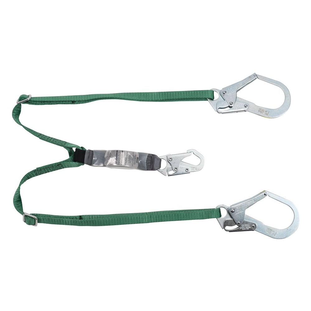 MSA V - SERIES™ 10191758 Standard 6' Twin Adj Shock Absorbing Lanyard - Gorvex.com