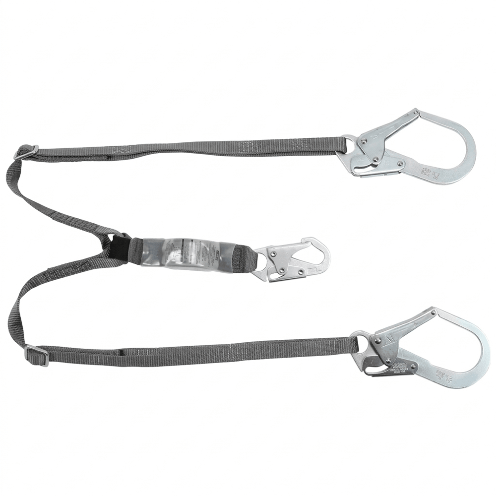 MSA V - SERIES™ 10191758 Standard 6' Twin Adj Shock Absorbing Lanyard - Gorvex.com