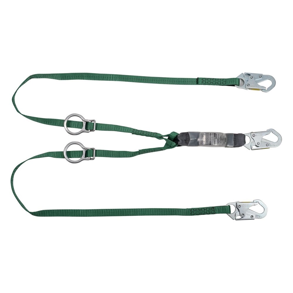 MSA V - SERIES™ 10193129 STD 6' Twin Shock Absorbing Tieback Lanyard - Gorvex.com