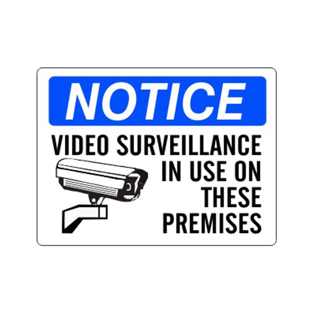 Video Surveillance In Use on These Premises With Picto - Notice Sign