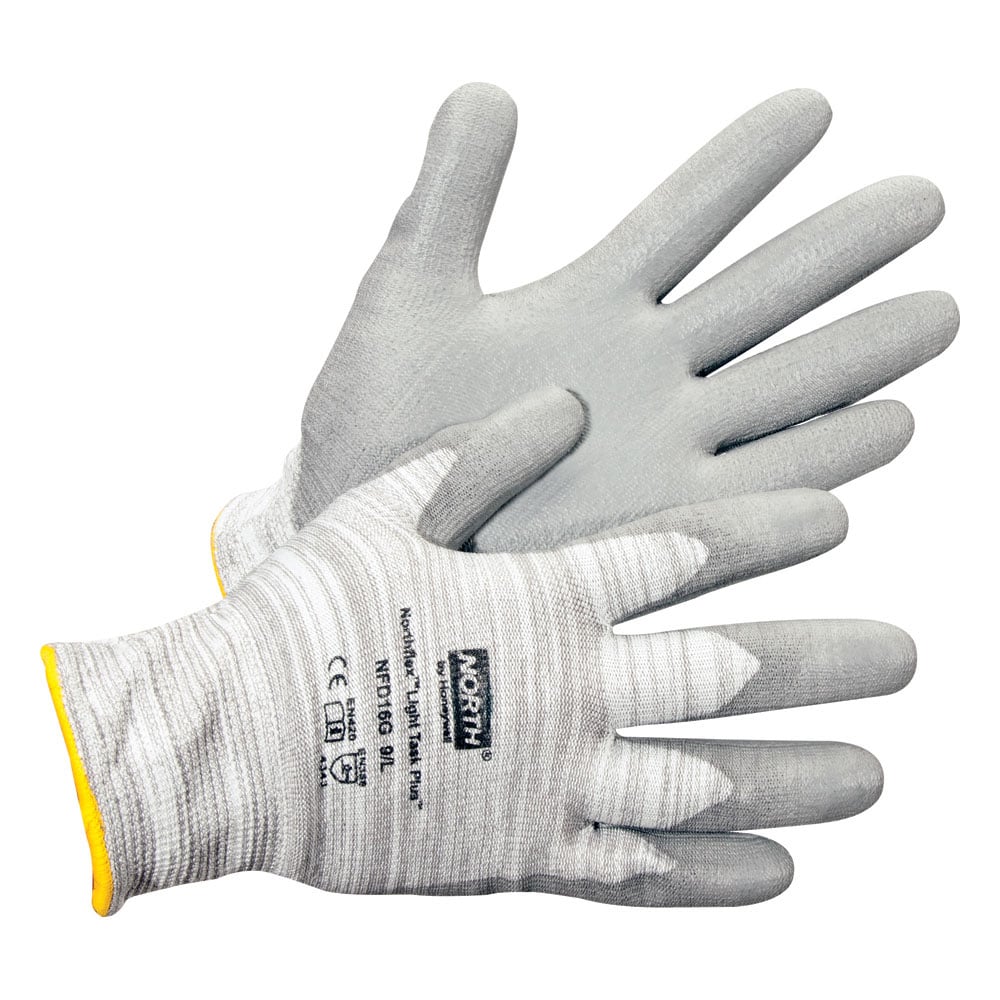 NorthFlex® Light Task Plus™ Dyneema PU Coated Glove, Gray, 1 case (72 pairs)