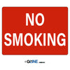 No Smoking Sign (White on Red) - General Sign - Gorvex.com