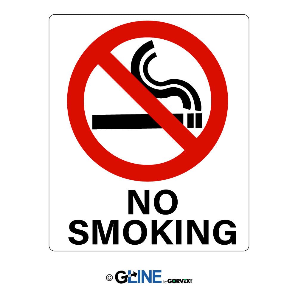 No Smoking Sign with Smoking Picto - General Sign - Gorvex.com