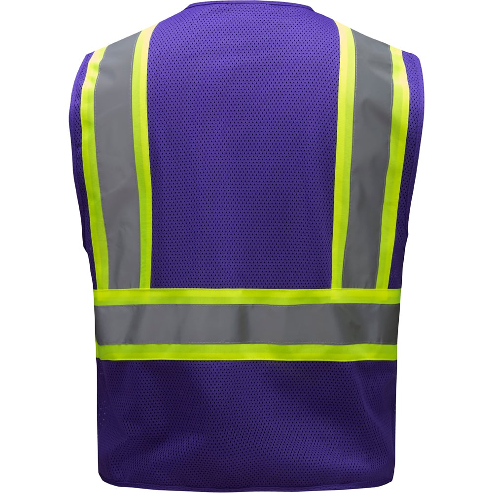 Non - ANSI Economy Multi - Colored Two - Tone Safety Vest - Gorvex.com