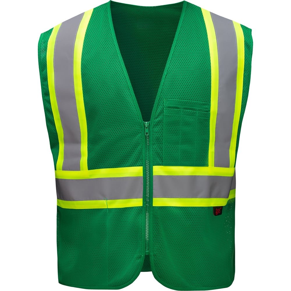 Non - ANSI Economy Multi - Colored Two - Tone Safety Vest - Gorvex.com