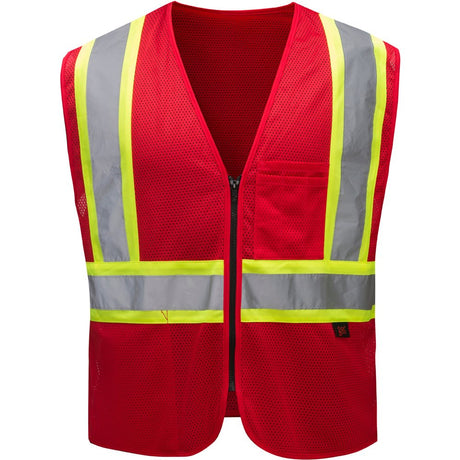 Non - ANSI Economy Multi - Colored Two - Tone Safety Vest - Gorvex.com