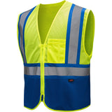 Non - ANSI Economy Multi - Colored Two - Tone Safety Vest - Gorvex.com