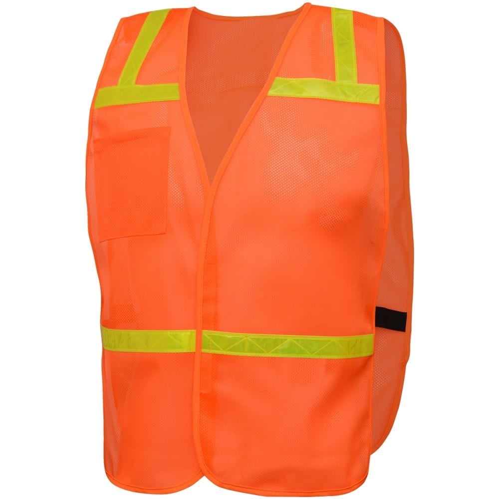 Non - ANSI Economy Safety Vest with Reflective Tape, One Size - Gorvex.com