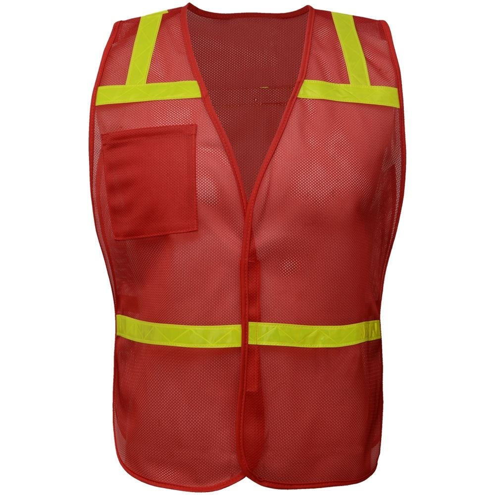 Non - ANSI Economy Safety Vest with Reflective Tape, One Size - Gorvex.com