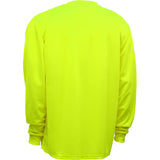 Non - ANSI Hi - Vis Safety T-Shirt, Long Sleeves with Chest Pocket - Gorvex.com