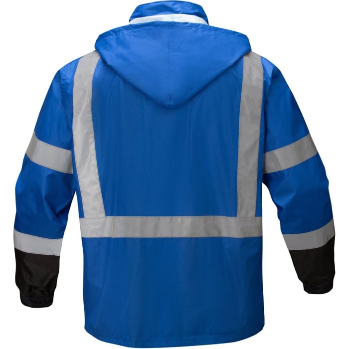 Non - ANSI Waterproof Hooded Rain Coat With Lower Front Pockets - Gorvex.com