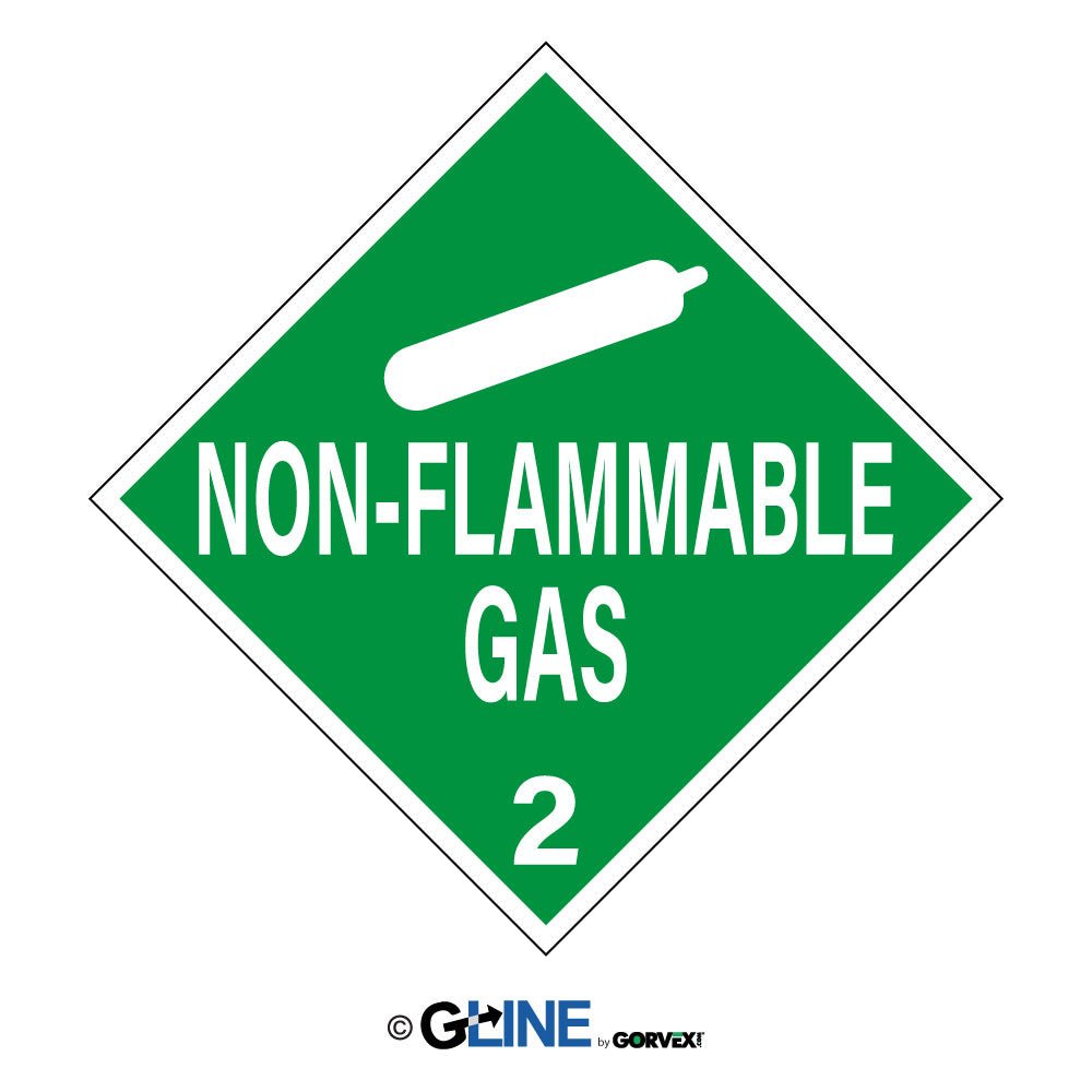 Non - Flammable Gas - Class 2 Placard - Gorvex.com