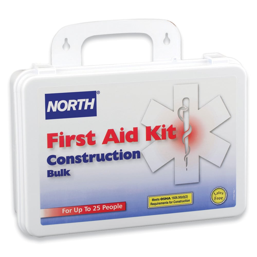 North Plastic Construction First Aid Kit, 25 Units, 1 unit