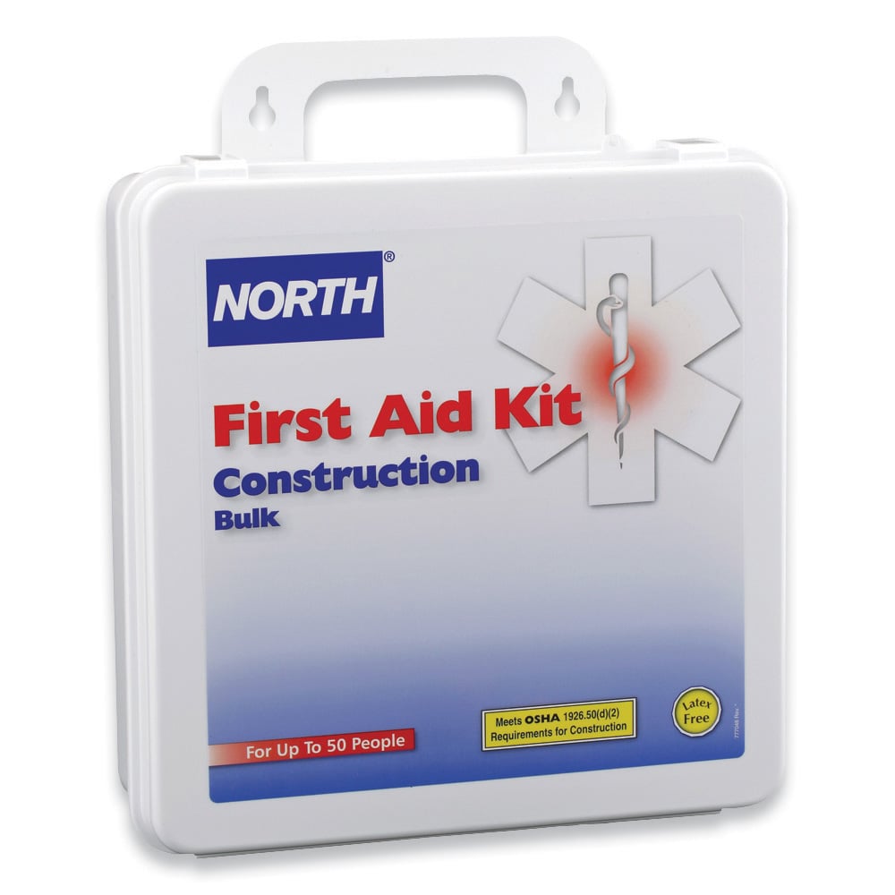 North Plastic Construction First Aid Kit, 50 Units, 1 unit