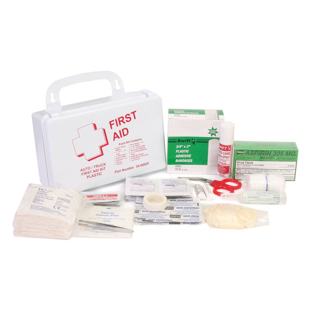 North Truck Waterproof First Aid Kit with "First Aid", 1 unit
