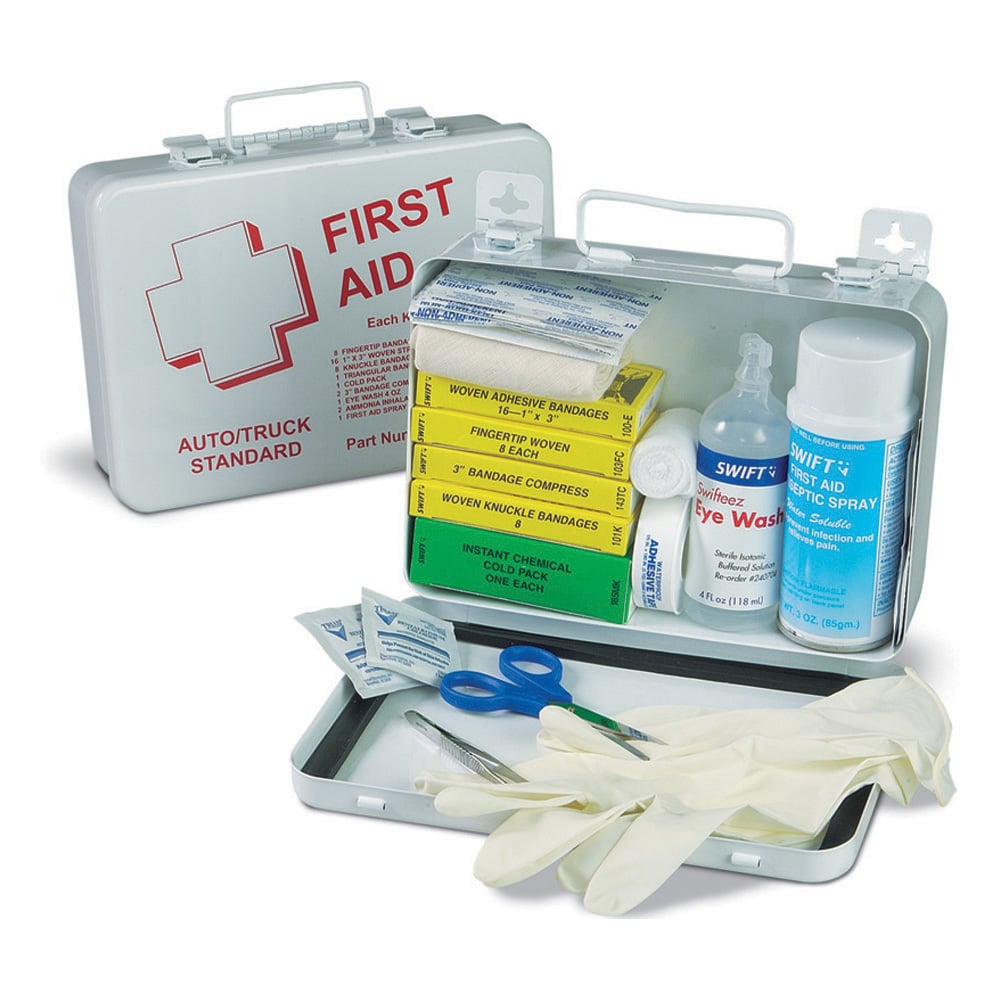 North Truck Steel Waterproof First Aid Kit, 1 unit