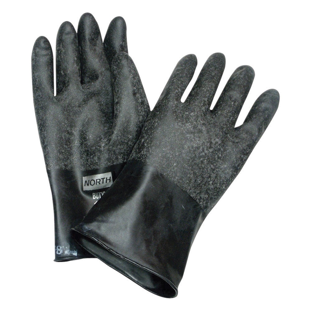North Butyl™ Unsupported Glove, Rough Grip, 13 mil, 1 case (288 pairs)
