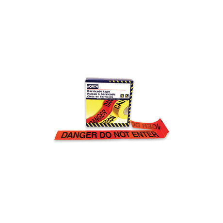 North "Danger Do Not Enter" Tape, Red, 1000 ft. - 1 Roll
