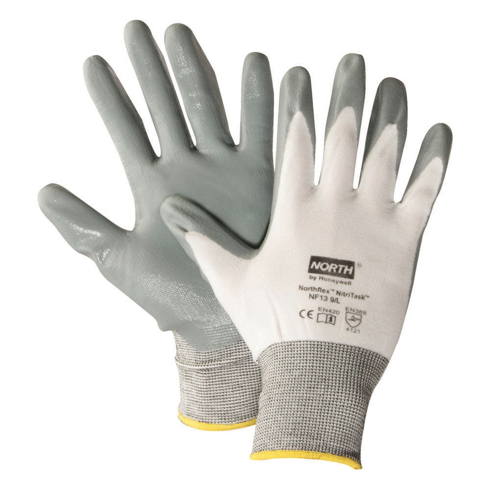 NorthFlex® Nitri-Task™ Nitrile Palm Coated Gloves, 1 dozen (12 pairs)